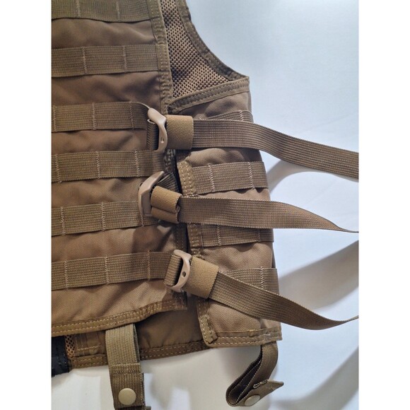 London Bridge Trading Co Molle Full Military Tactical Vest Load Bearing Brown - Picture 10 of 16